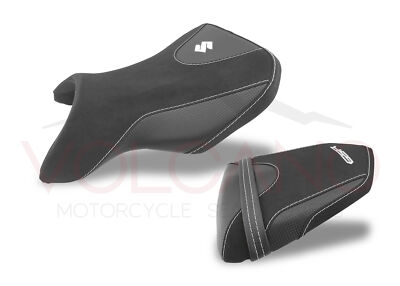 Suzuki Gsr 750 2010-2017 Vulkan Sitzbezug Weiß Nähte S031c/A/1103 Rutschfest