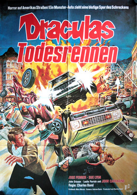 Draculas Todesrennen Filmposter A1 Crash! José Ferrer, Sue Lyon, John Ericson
