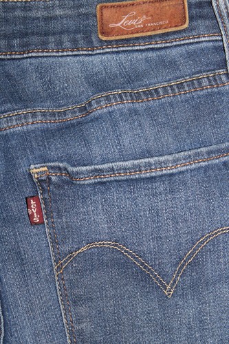 Levi's Demi Curve Jeans Femme - Slim Skinny Stretch - Taille W30 L31 - Bleu - Occasion TBE