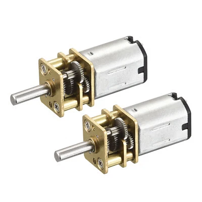 Micro Vitesse Réduction Engrenage Moteur DC 3V 30RPM pour Voiture Paquet de 2 - Photo 1/4