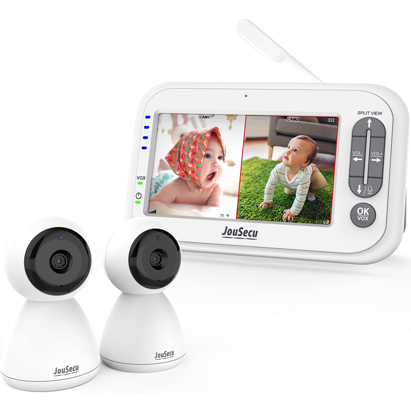 Baby Monitor with 2 Camera and Audio 4.3