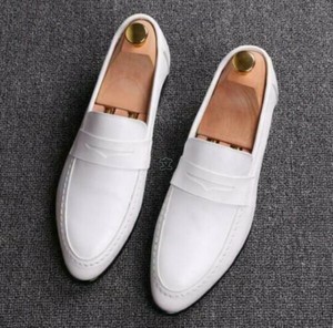 mens white wedding shoes
