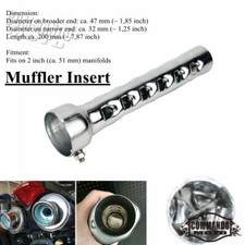 51mm Motorcycle 2 inch Exhaust Pipe Muffler Insert Baffle DB Killer Silencer New