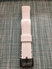 New Genuine Deep Blue 22MM High Grade White Rubber Strap For Master Diver 1K