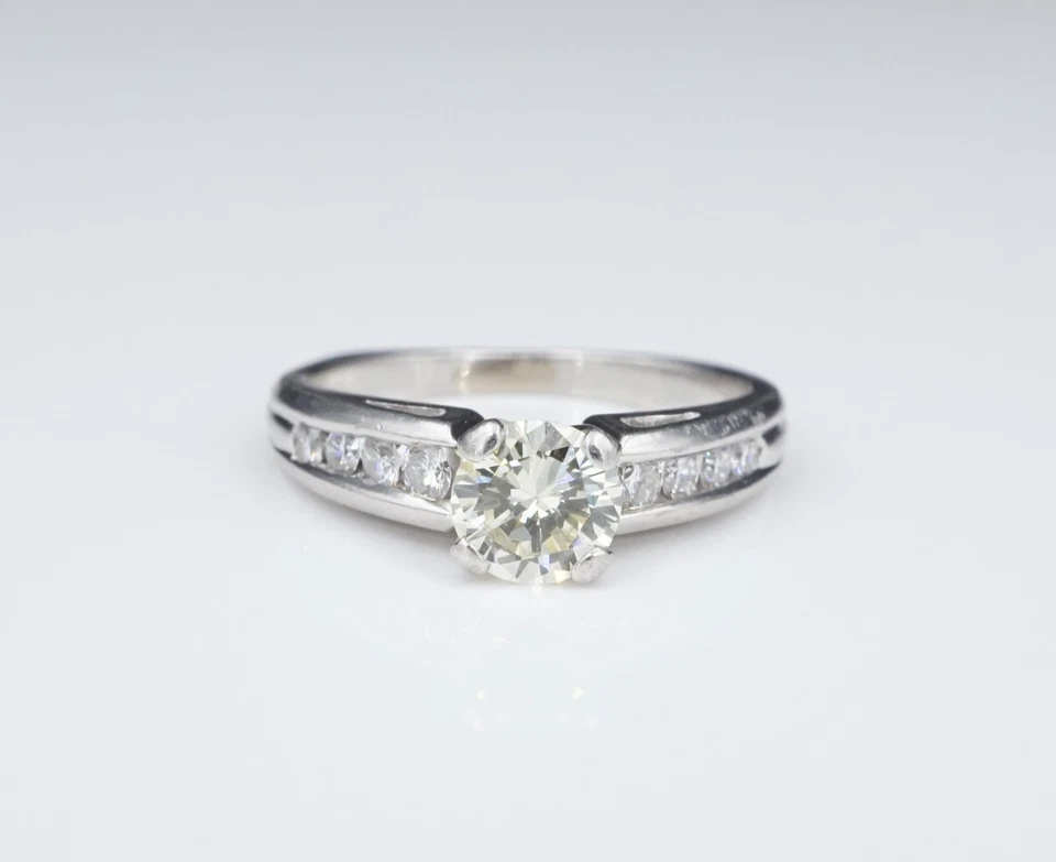 Scott Kay Platinum 1.32 ctw Diamond Euro Shank Ring Size 8 Free Shipping RG3446 - Image 3 of 4