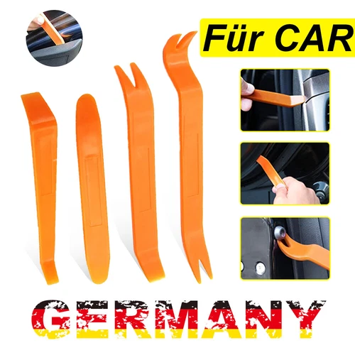 4tlg Neu Cliplöser Demontage PKW Montagehebel Werkzeug KFZ Reparatur Bausatz Set - Bild 2 von 18