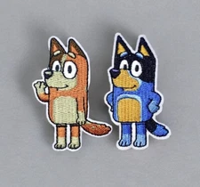 Bluey Patch Set - Bandit Chilli, Iron On Patches, 2.5” Mom Dad - US SELLER