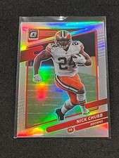 2021 Panini Donruss Optic Football Nick Chubb Holo Prizm #141 - Cleveland Browns