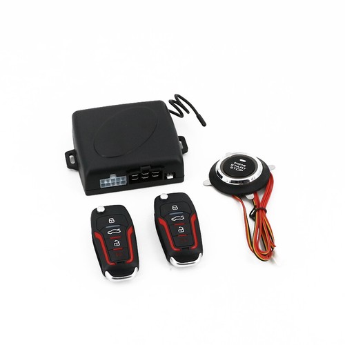 1 Set Keyless Entry Engine Start Alarm System Push Button Remote Starter Stop US - Foto 8 di 9