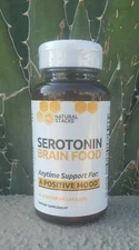 Natural Factors SEROTONIN Brain Food for a Positive Mood, 60 cap,NIB,Free Ship!