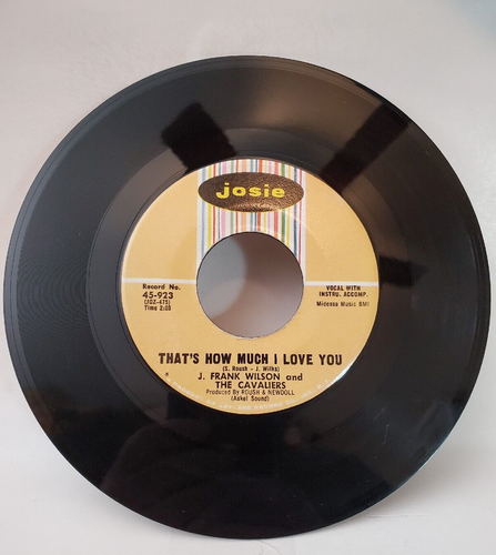 J. Frank Wilson and the Cavaliers LAST KISS (ROCK 45) #923 PLAYS VG+ TO VG++ - Picture 4 of 4