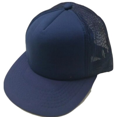 Navy Blue Plain Blank Adjustable Baseball Cap Hat Snapback Showcase Vintage  ⬇️
