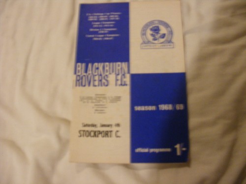 1968 1969 Blackburn Rovers gegen Stockport County FA CUP