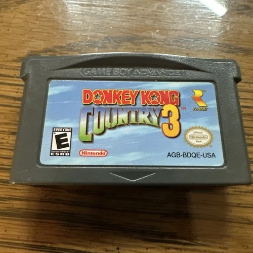 Nintendo Donkey Kong Country 3 Game Boy Advance Cartridge E-Everyone