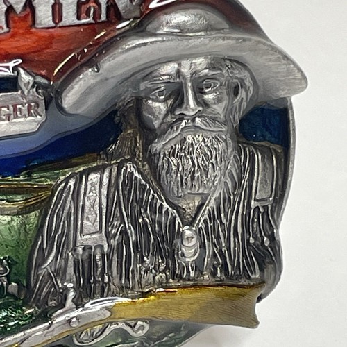 Belt Buckle Mountain Men Jim Bridger American Frontier Trapper Scout Vintage - Picture 13 of 14
