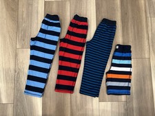 Lot Of 4 GAP Boys Size 6 Striped Pajama Bottoms Pants Shorts