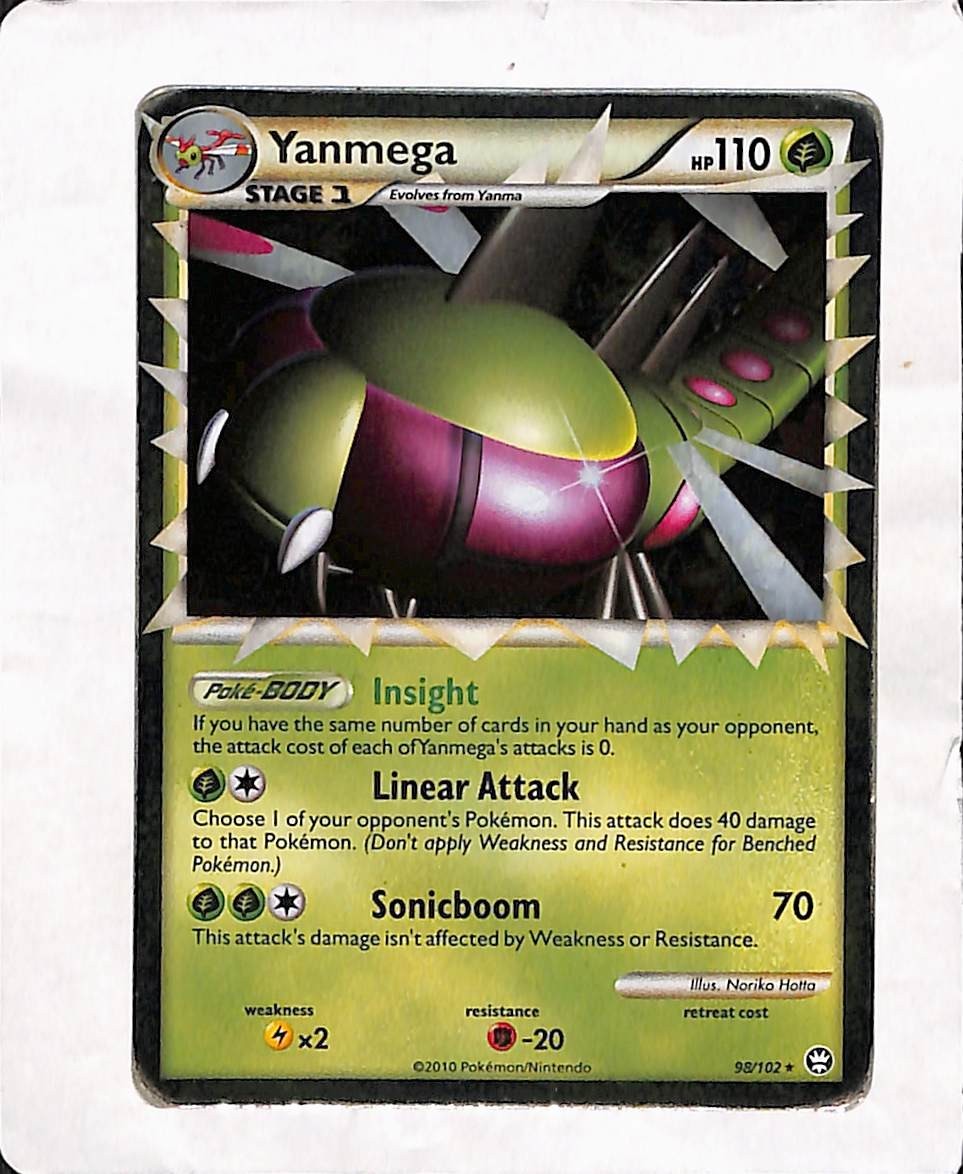 Pokemon TCG - Yanmega (Prime) - 98/102 - HGSS Triumphant - HP Ultra Rare (2010)