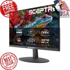 Sceptre New 22-Inch Gaming Monitor, FHD 1080p, Up to 144Hz, HDMI, DisplayPort...