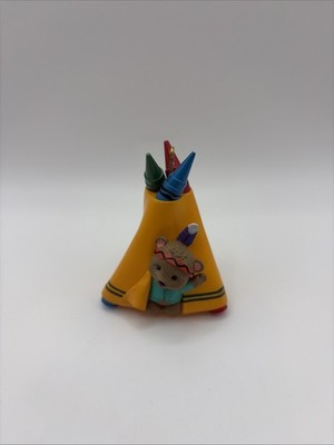 Hallmark Andenken Ornament 1995 Crayola Bright n Sunny Tipi Buntstifte #7 EUC
