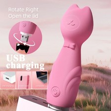 Mini Multi-Speed Handheld Massager Wand Massage Powerful Full Body USB Recharge