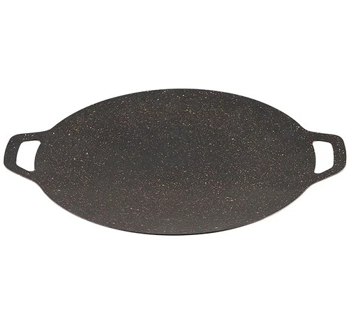 Thin Korean Grill Pan, 9.4 Inch Iron with Non-stick Coating Baking  9 inch