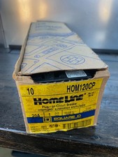 Square D Homeline 20A 120/240 V 1 Pole Circuit Breaker HOM120CP NEW Lot 10