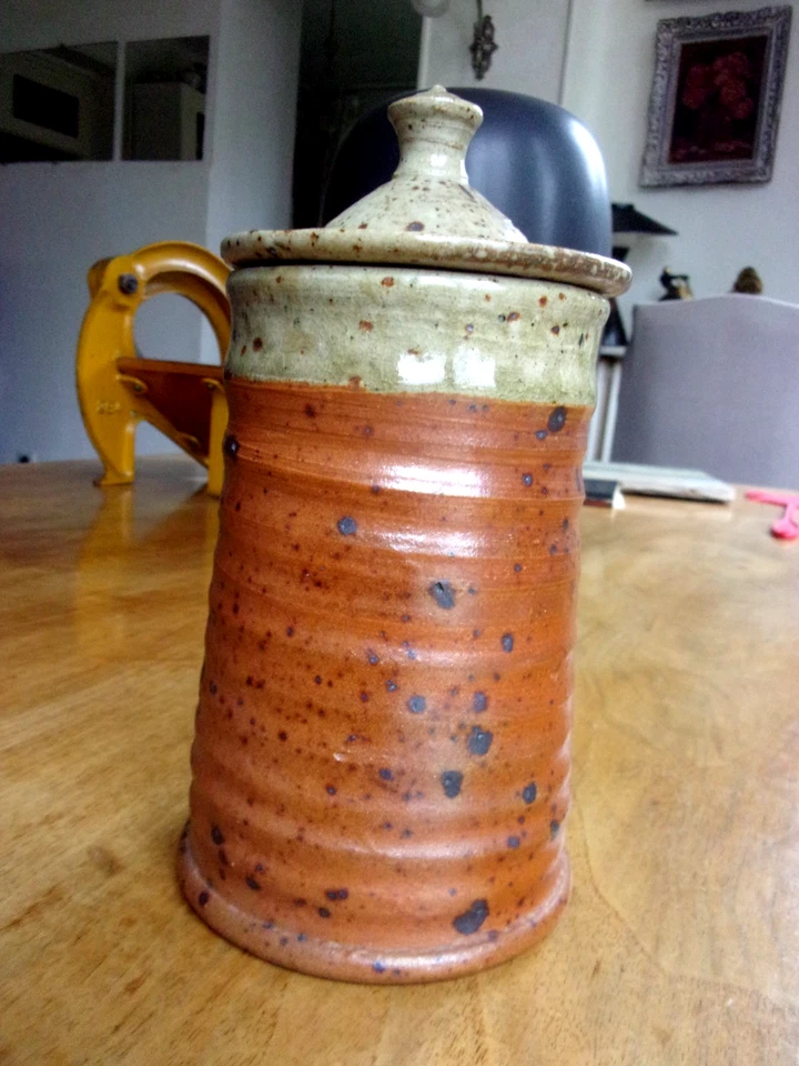 Pot en grès pyrité - poterie corse d'oletta - Photo 2/3