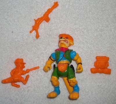 Vintage 1991 Playmates TMNT Walkabout Action Figure Missing 1 Piece 