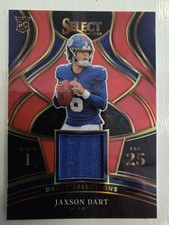 Panini Select 2025 Jaxson Dart Rookie Draft Selections Memorabilia Red Prizm