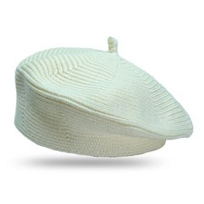 Beige01 Little Girls Warm Knitted French Artist Beret Hat Kids Fashion Toddler