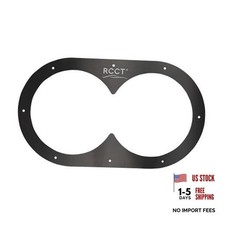 Aluminum Exhaust Bezels Black Chrome Side Exit Nut Black Color