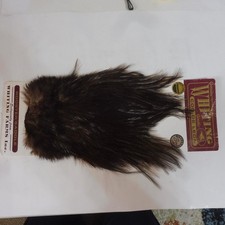 Cockerel Whiting Badger dyed Brown