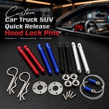 2pcs Racing Hood Pin Quick Release Kit Universal Car Bumper Body Panel Lock Set