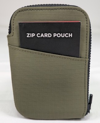 Alpaka Zip Card Pouch Green Travel, EDC, RFID Weatherproof Axoflux 210D NWT NEW
