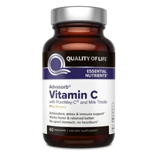 Quality of Life - Advasorb® Vitamin C Supplement - 60 60 Count (Pack 1) 