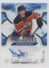 2017-18 Upper Deck Ice Premieres 278/299 Kailer Yamamoto #IPA-KY Auto 07my