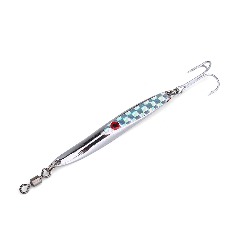 (28g-Silver) Mackerel Metal Fishing Lures Bait Fishing Spoons EC