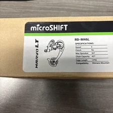 microSHIFT MarvoLT M46 Rear Derailleur - 8,9 Speed, Long Cage, Black RD-M46L