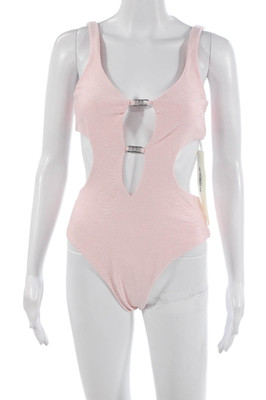 Devon Windsor Women Pink One Piece Swimwear Beach Size M