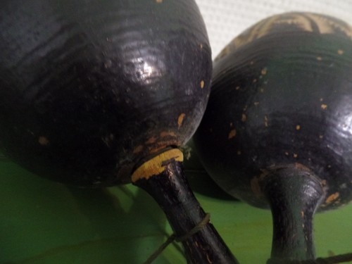 MARACAS, Havana Cuba BERNICE Hand Painted PAIR- GOOD-Take a L@@K - Picture 4 of 6