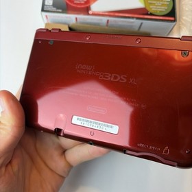 Nice! Nintendo New 3DS XL Red Box Complete W Charger Stylus Top IPS US Model