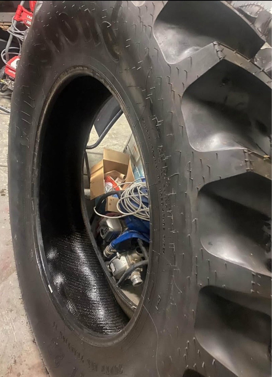 Firestone 18.4 38 Tractor Tire 8 PLY On 16” Rim Made In USA Great