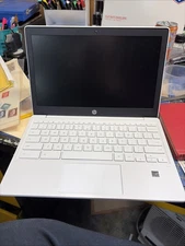 HP Chromebook 11A-NA0021NR, 11.6" HD 4GB RAM 32GB  White For Parts/repair