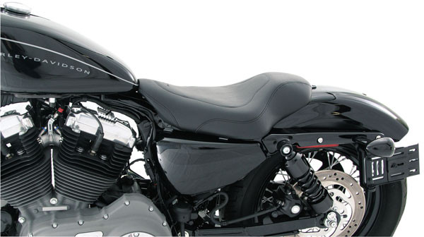 Mustang Tripper Solo Driver Seat Black Fits 12-14 Harley Dyna