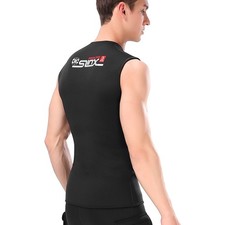 3mm Neoprene Wetsuit Top Vest Thermal Warm Sleeveless Vest For Diving Surfi FODT