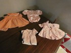 Handmade Pink Doll Clothes Lot Cape Dresses + Factory Made Satin Romper — photo 8