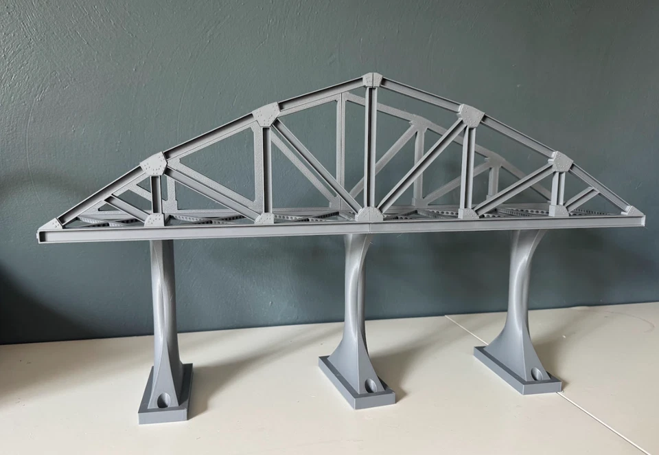 O Scale 80’ Single Bridge Kit supports up to 4" wide track - Image 4 of 4