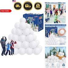 Snow Balls for Kids Indoor Plush Snow Fight Set 36 Pieces Safe Fake Snow Balls