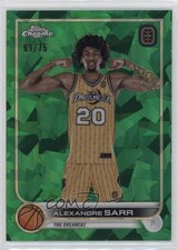 2022 Chrome OTE Overtime Elite Sapphire Edition Green 61/75 Alexandre Sarr 7fq