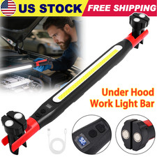 Under Hood Work Light Bar  LED Magnetic Light with Hooks Cordless RechargeableUS